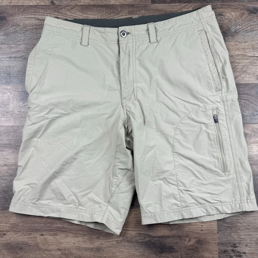 Patagonia Hiking Shorts Mens Size 32 Beige Nylon Woven Stretch